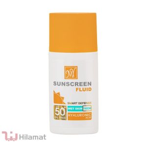 فلوئید ضدآفتاب بی‌رنگ مای SPF50 مدل Hyaluronic Acid مناسب انواع پوست