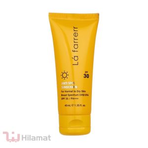 کرم ضدآفتاب و ضدلک بی‌رنگ لافارر مدل SPF30