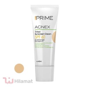کرم ضدآفتاب رنگی پرایم مدل Acnex Beige SPF60