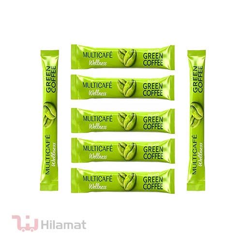 ساشه 7 عددی قهوه-min ساشه قهوه سبز فوری مولتی کافه - 7 عددی