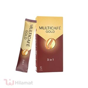 کافی میکس 3 در 1 گلد مولتی کافه - 5 ساشه 25 گرمی