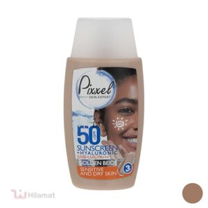 کرم ضد آفتاب رنگی پیکسل، SPF 50، مدل GOLDEN BEIGE، مناسب پوست حساس و خشک با تنالیته رنگ تیره