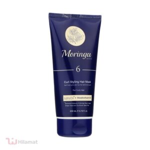 ماسک مو برند مورینگا اِمو، حجم 200 میلی‌لیتر،سازگار با موهای فر، دارای عصاره لافا اویل، مدل 6