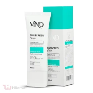 کرم ضد آفتاب با فاکتور حفاظتی 90 (SPF 90) بی رنگ ام ان دی مناسب پوست معمولی