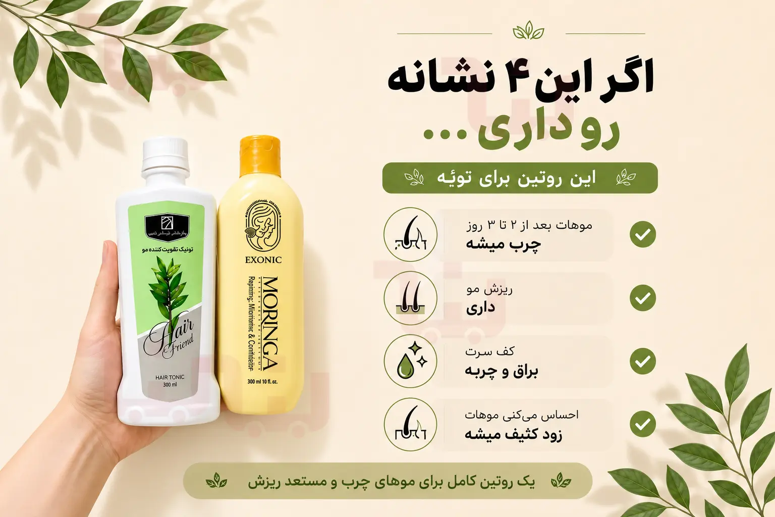 روتین مراقبت از مو چرب