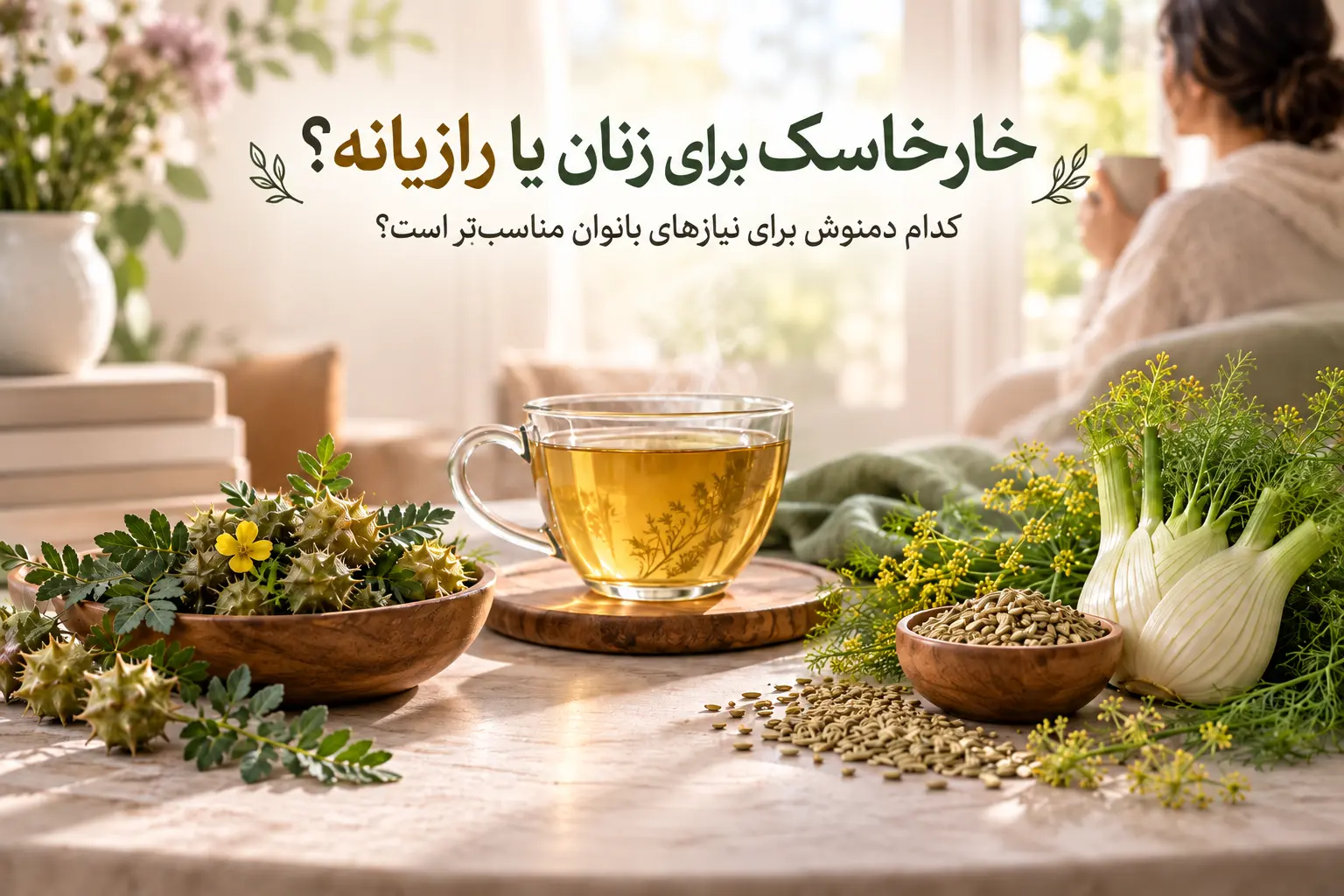 دمنوش خارخاسک بهتره یا رازیانه