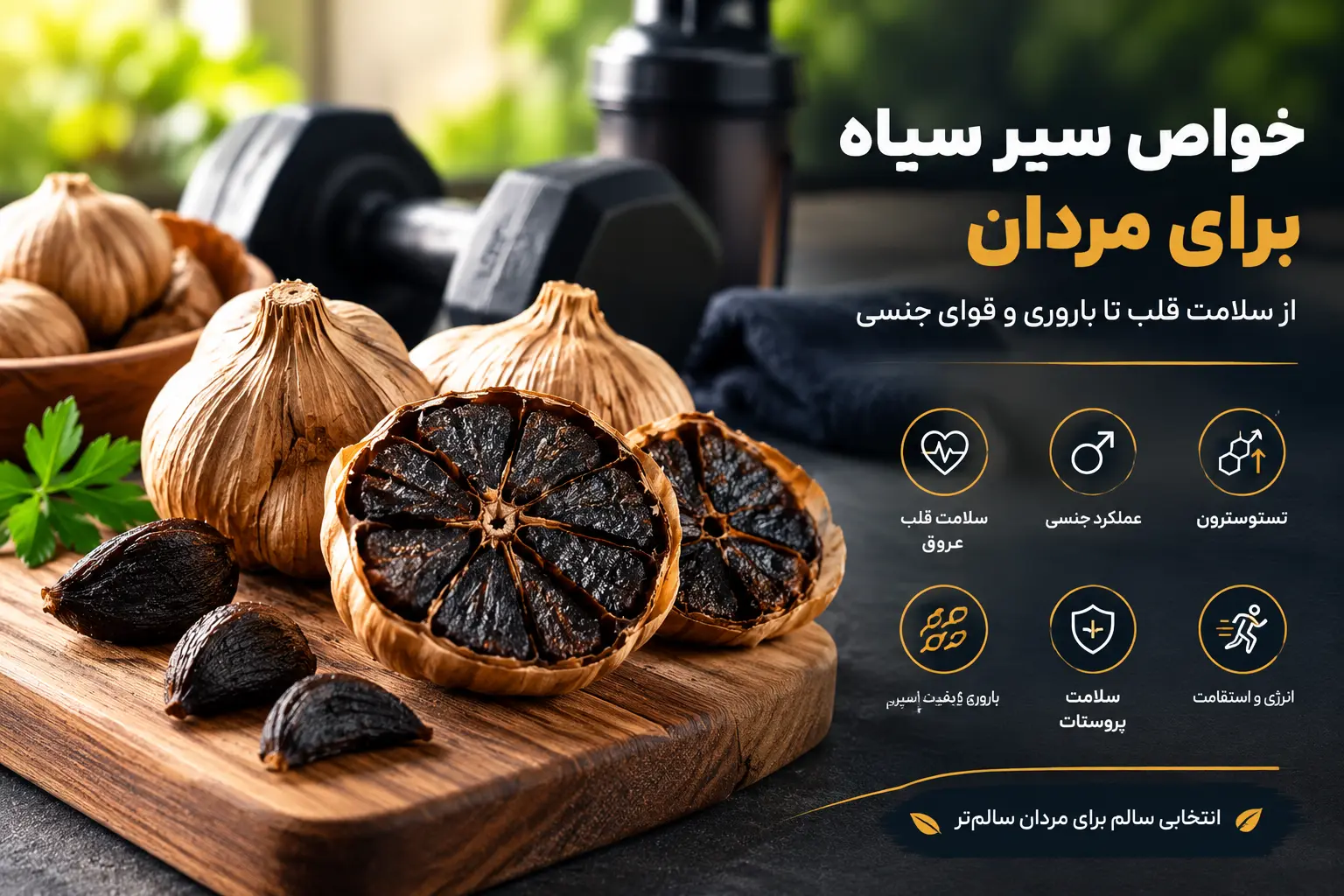 سیر سیاه برای مردان