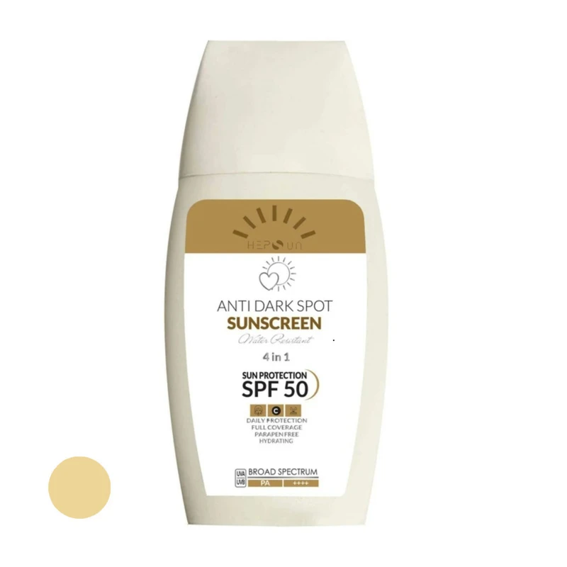 کرم ضد آفتاب و ضد لک رنگی هپسان SPF50 مدل 4